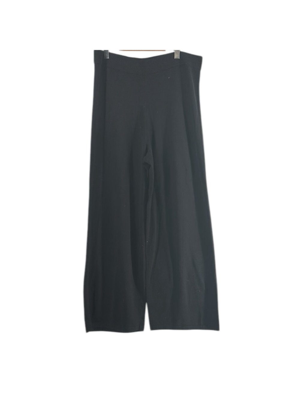 Michael Kors wide leg knit pants Stretch Elastic Waist luxury vacation Size XL
